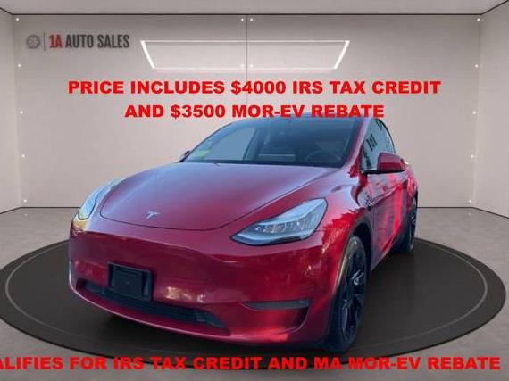 TESLA MODEL Y 2020 5YJYGDEF9LF000703 image